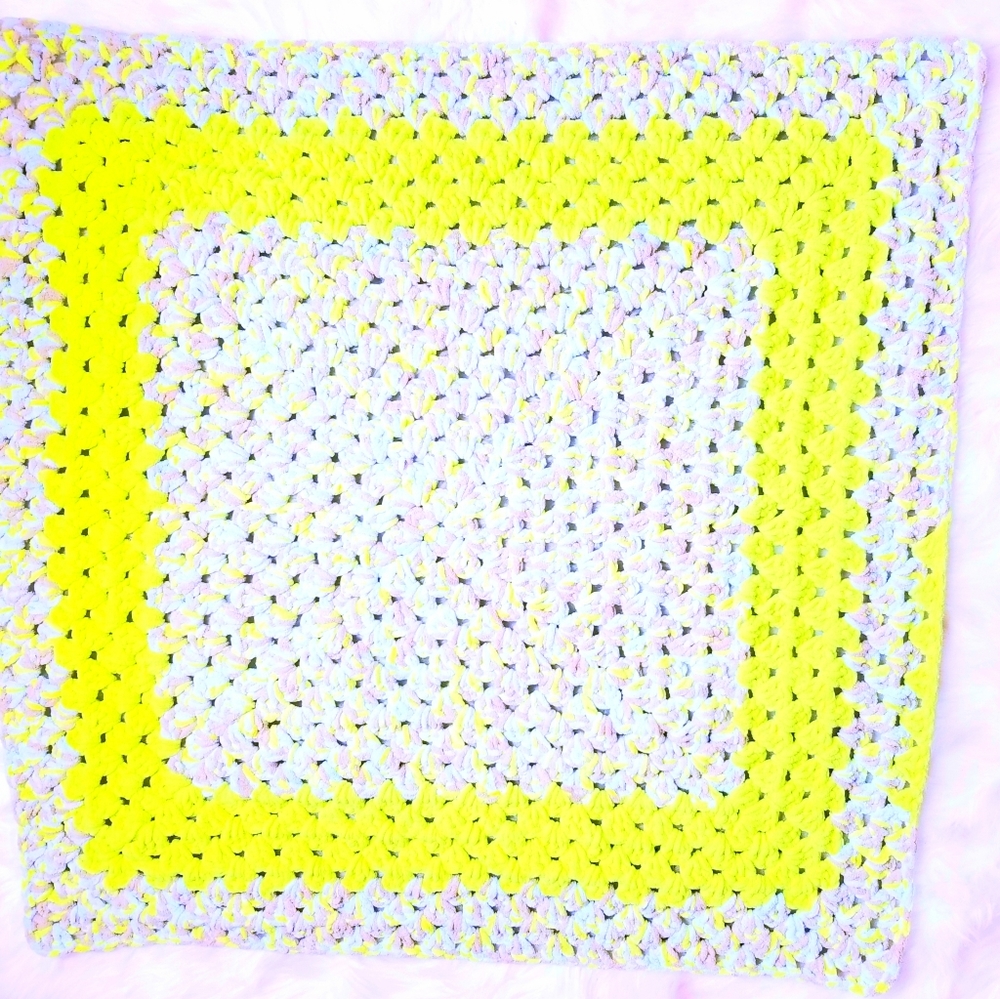 Plush New Handmade Baby Blanket